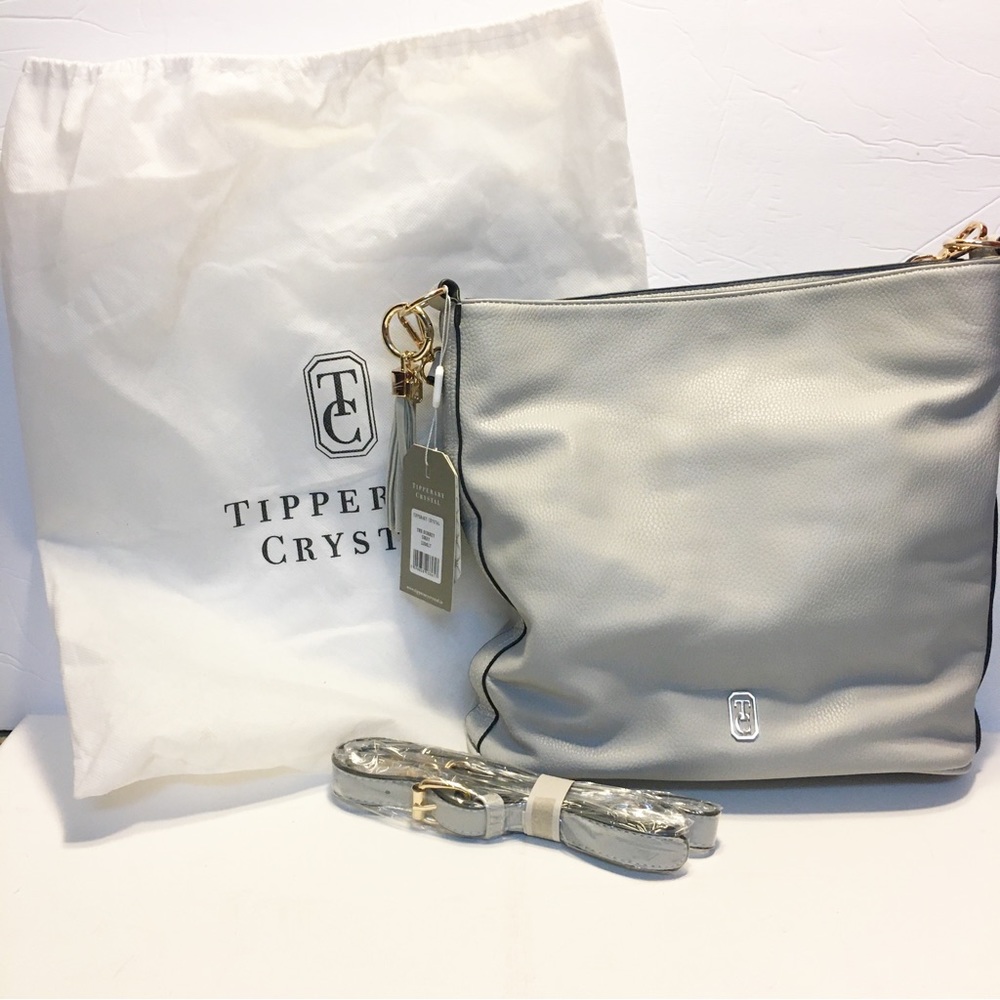 Tipperary Crystal Gray Surrey Hobo Bag Shoulder/Crossbody